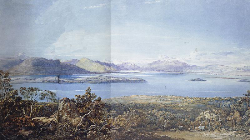 Francis Oliver Finch View of Loch Lomond France oil painting art